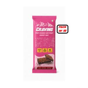 craving puff crunch dryfruit energy bar